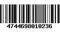 Código de Barras 4744698010236