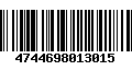 Código de Barras 4744698013015