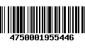 Código de Barras 4750001955446