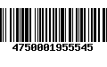 Código de Barras 4750001955545