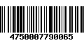 Código de Barras 4750007790065