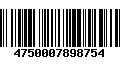 Código de Barras 4750007898754