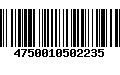 Código de Barras 4750010502235