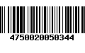 Código de Barras 4750020050344