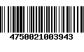 Código de Barras 4750021003943