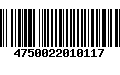 Código de Barras 4750022010117