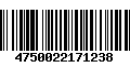 Código de Barras 4750022171238