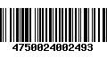 Código de Barras 4750024002493