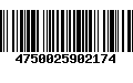 Código de Barras 4750025902174