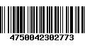 Código de Barras 4750042302773