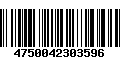 Código de Barras 4750042303596