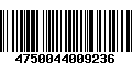 Código de Barras 4750044009236