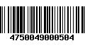 Código de Barras 4750049000504