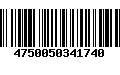 Código de Barras 4750050341740