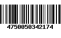 Código de Barras 4750050342174