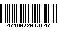 Código de Barras 4750072013847