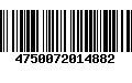 Código de Barras 4750072014882