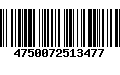 Código de Barras 4750072513477