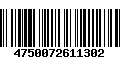 Código de Barras 4750072611302