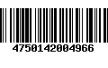 Código de Barras 4750142004966