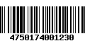 Código de Barras 4750174001230