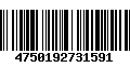 Código de Barras 4750192731591