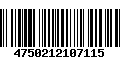 Código de Barras 4750212107115