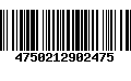 Código de Barras 4750212902475