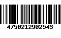 Código de Barras 4750212902543