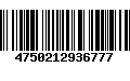 Código de Barras 4750212936777