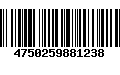 Código de Barras 4750259881238