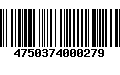 Código de Barras 4750374000279