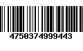 Código de Barras 4750374999443