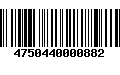 Código de Barras 4750440000882