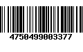 Código de Barras 4750499003377