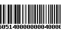 Código de Barras 4750514000000004000000