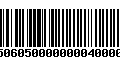 Código de Barras 4750605000000004000000