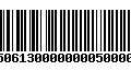 Código de Barras 4750613000000005000000