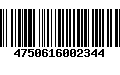 Código de Barras 4750616002344