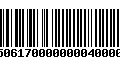 Código de Barras 4750617000000004000000