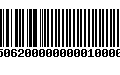 Código de Barras 4750620000000001000000