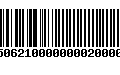 Código de Barras 4750621000000002000000