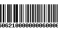 Código de Barras 4750621000000006000000