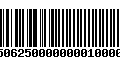 Código de Barras 4750625000000001000000