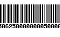 Código de Barras 4750625000000005000000