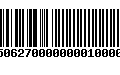 Código de Barras 4750627000000001000000