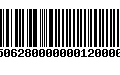 Código de Barras 4750628000000012000000