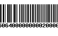 Código de Barras 4750640000000002000000