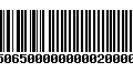 Código de Barras 4750650000000002000000