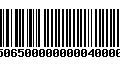 Código de Barras 4750650000000004000000